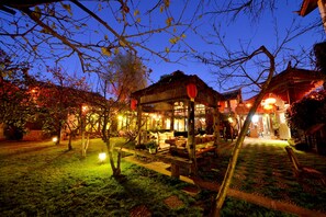 Front of property – evening/night
