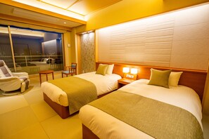 Chambre Supérieure avec lits jumeaux, 2 chambres, non-fumeurs | Coffres-forts dans les chambres, Wi-Fi gratuit, draps fournis