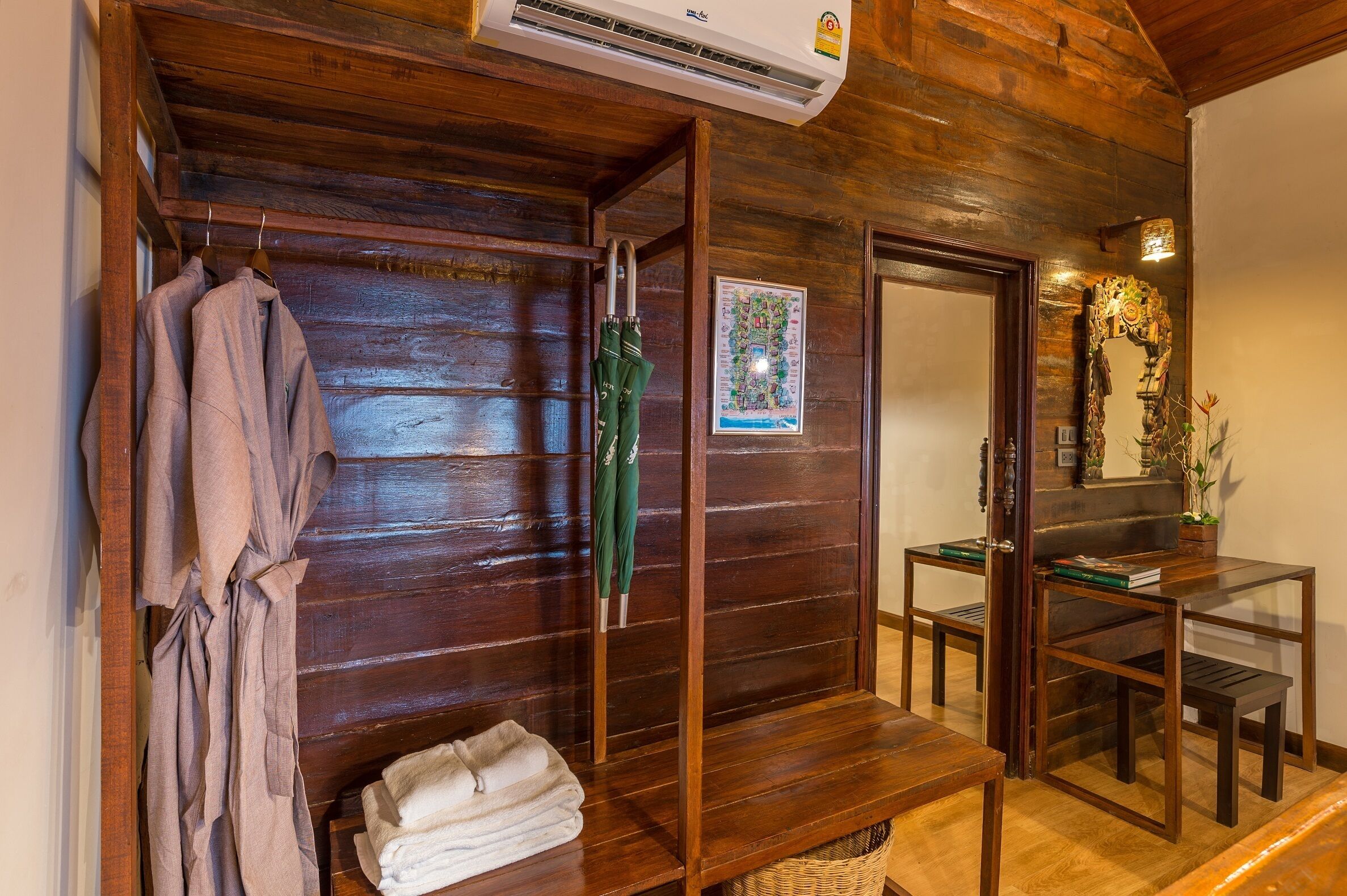 honeymoon villa | living area | 32-inch flat-screen tv with satellite channels, tv