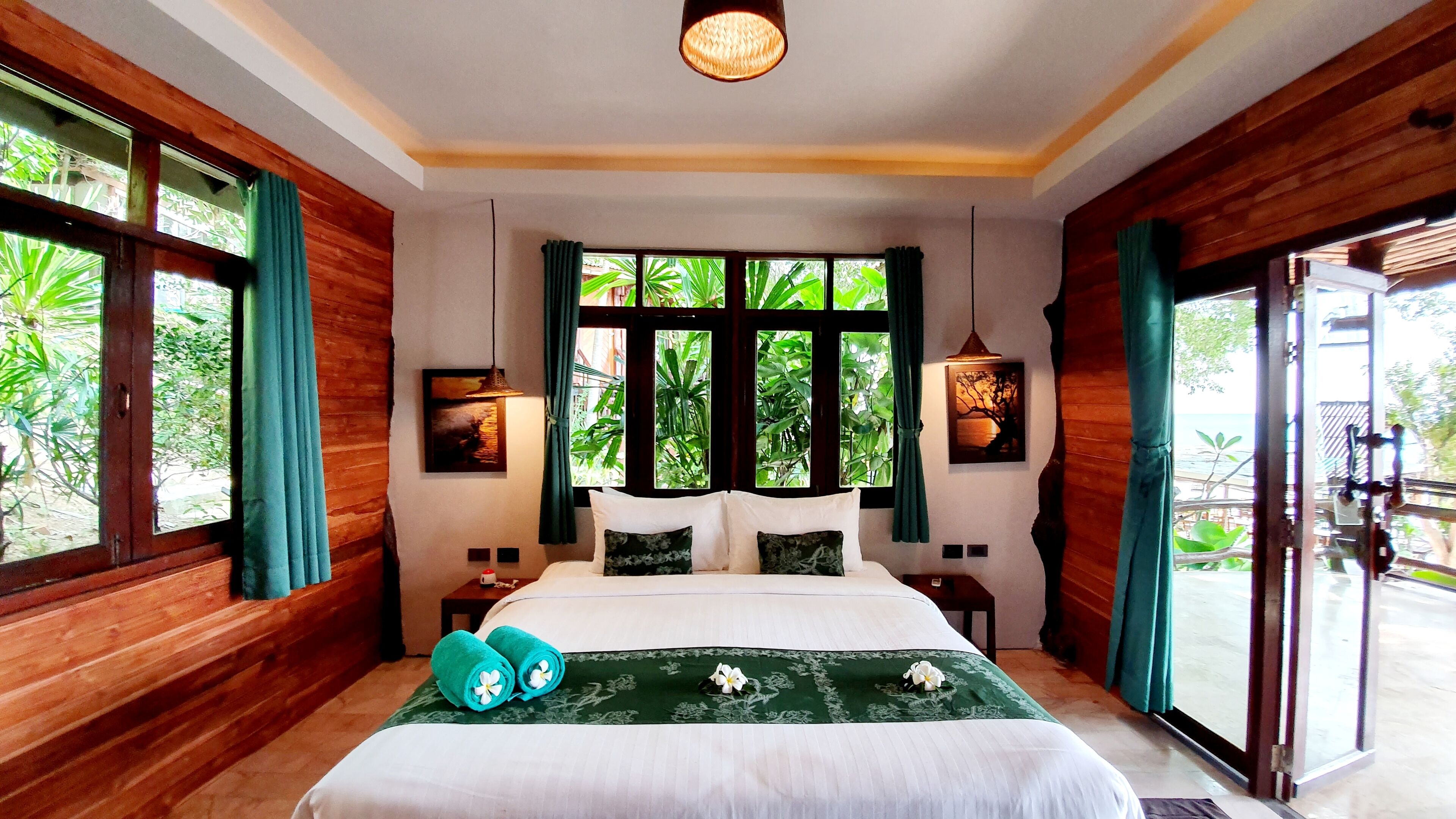 Family Sunset View | 1 quarto, roupas de cama de algodão egípcio, roupas de cama premium