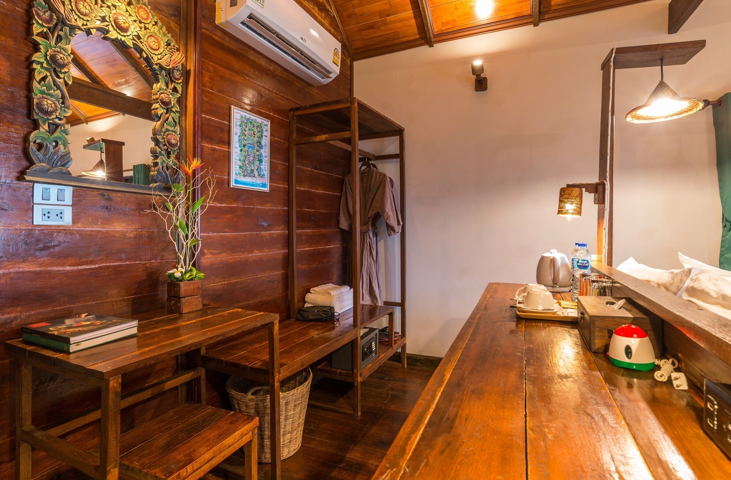 honeymoon villa | living area | 32-inch flat-screen tv with satellite channels, tv