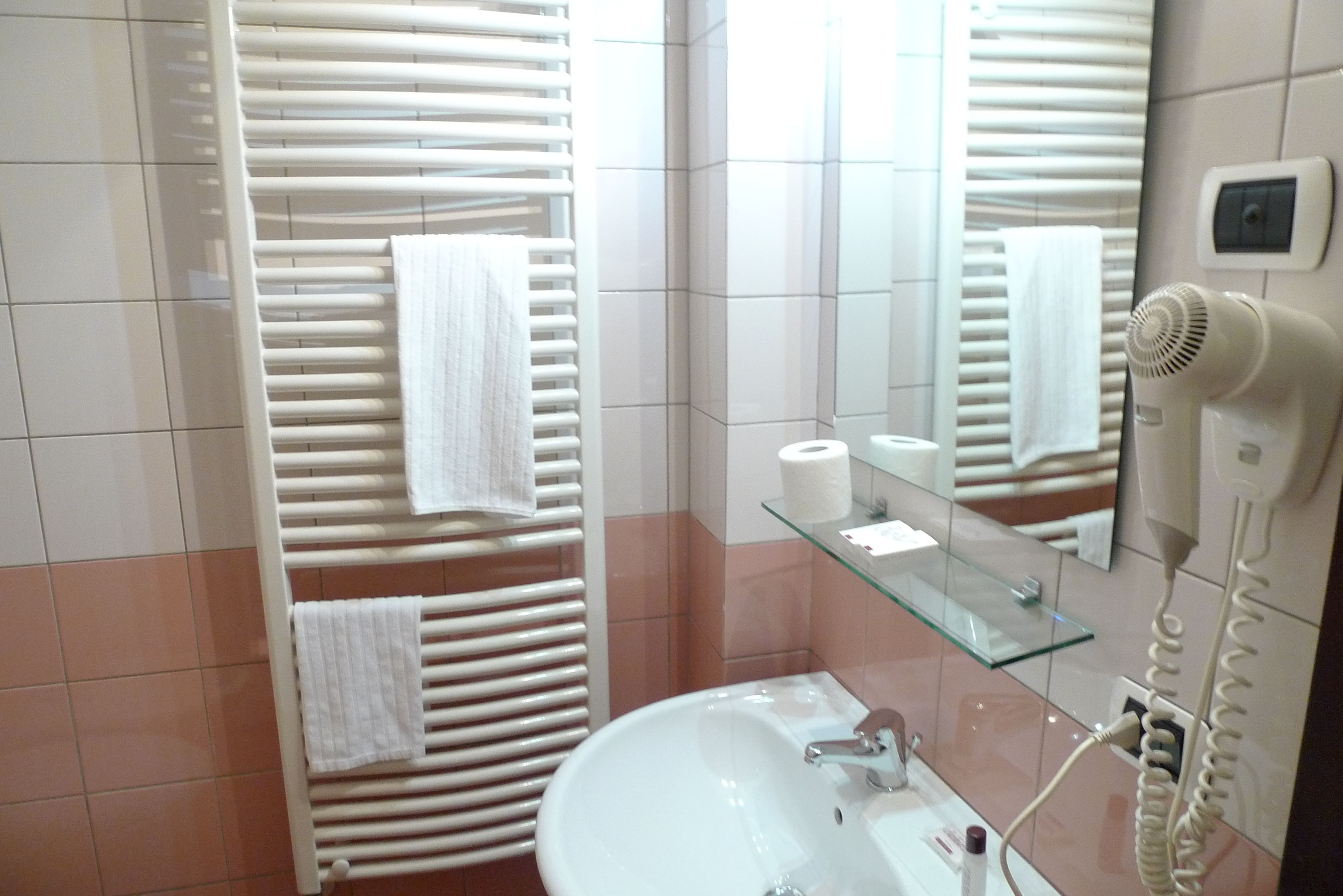 double or twin room | bathroom | free toiletries, hair dryer, bidet, towels