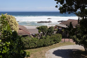 On the beach, white sand