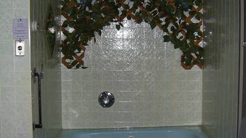 Shower, free toiletries