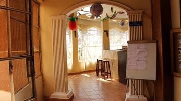 Interior entrance