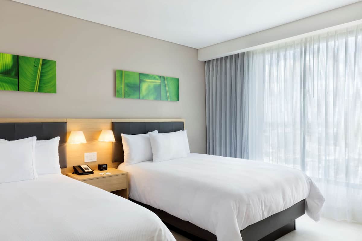 Standard Room, 2 Double Beds, Non Smoking | View from room