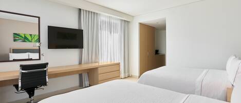 Superior Double Room, 2 Double Beds | Premium bedding, minibar, in-room safe, desk