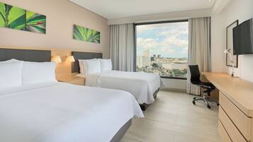 Ropa de cama de alta calidad y minibar