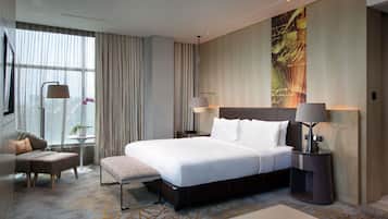 Premium bedding, minibar, in-room safe, desk