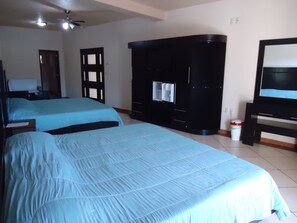 Minibar, tabla de planchar con plancha, wifi gratis y ropa de cama 