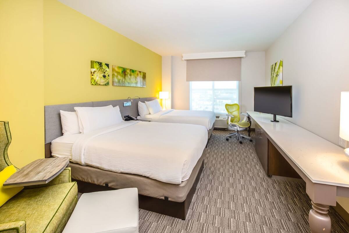 In-room safe, blackout drapes, iron/ironing board