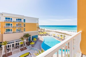 2 Queen Beds, Balcony, Pool/Gulf View | View from room