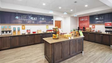 Free daily buffet breakfast