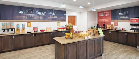 Free daily buffet breakfast