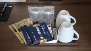 Fridge, electric kettle