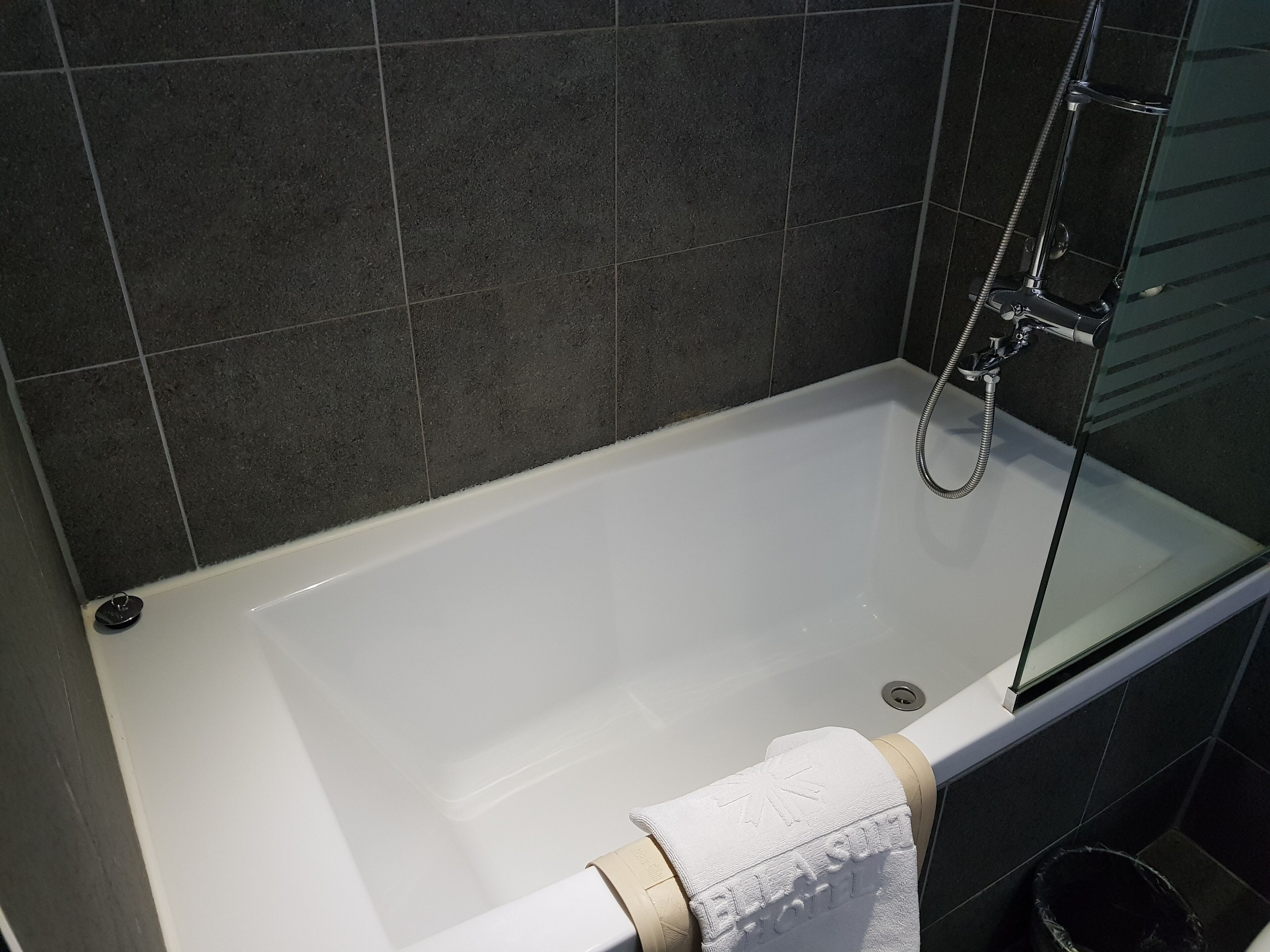 standard double room | bathroom | combined shower/bathtub, free toiletries, slippers, bidet