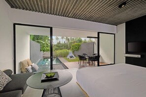 Vil·la, 1 dormitori, piscina privada | Minibar, caixa forta a l'habitació, escriptori i cortines opaques 