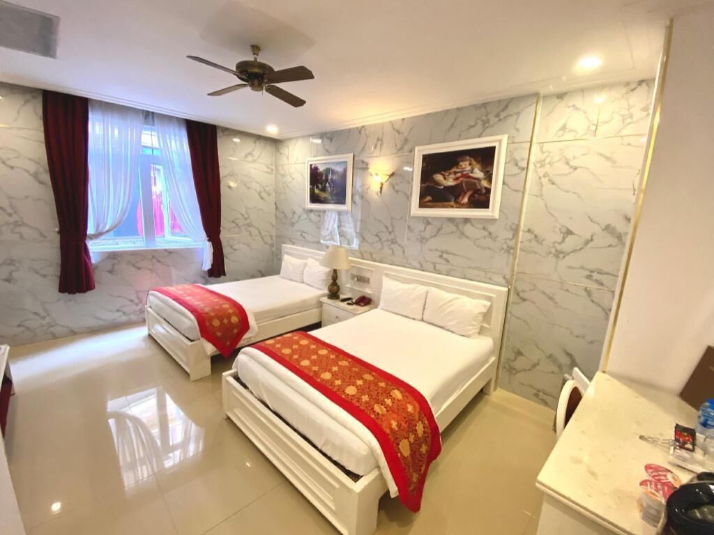 Minibar, desk, blackout drapes, free WiFi