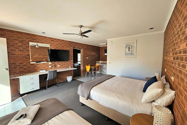 Large Family Room | Premium bedding, minibar, desk, iron/ironing board