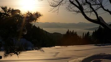 Premium-Vierbettzimmer, Nichtraucher (Deluxe Japanese Style) | Blick vom Balkon