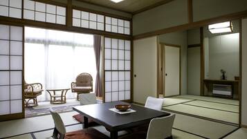 Japanese Style Room, Non Smoking | Down comforters, in-room safe, desk, laptop workspace