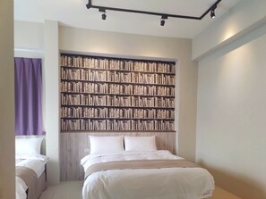 Phòng 4 cơ bản, 2 giường đôi | Màn/rèm cản sáng, phòng cách âm, truy cập Internet không dây miễn phí