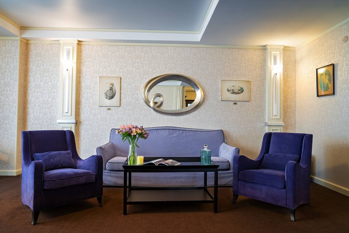 Silver Age Suite | 1 slaapkamer, lakens van Egyptisch katoen, hypoallergeen beddengoed