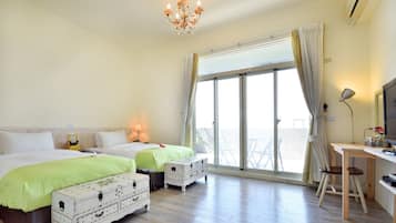 Eenvoudige kamer, 1 twee- of 2 eenpersoonsbedden, 1 slaapkamer | Verduisterende gordijnen, geluiddichte muren, gratis wifi, beddengoed