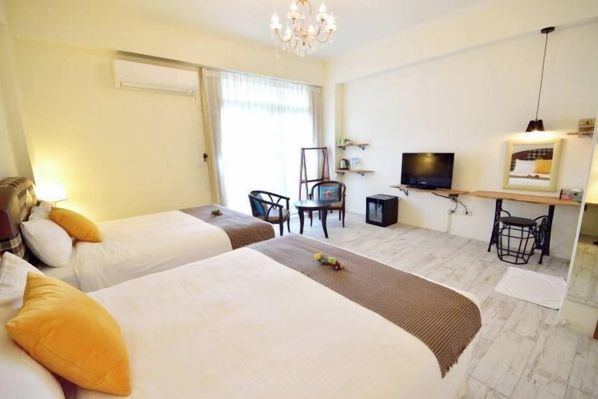 Blackout drapes, soundproofing, WiFi (free), bed sheets