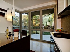 Apartment, 2 Bedrooms, Balcony (Swietopelka 7 / Z5) | Living area | Flat-screen TV