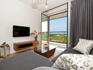 公寓, 1 间卧室, 海景 (ul. Abrahama 24/A15) | 私人厨房 | 冰箱、烤箱、炉灶、洗碗机