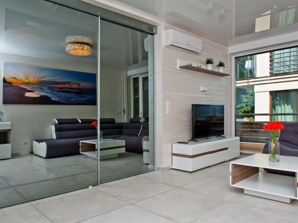 Duplex Three-Bedroom Apartment - Mestwina 28B/2 | Living room | Flat-screen TV