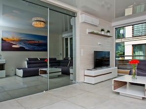 Living room - BlueApart Bursztynowa Zatoka Jurata (Jurata)