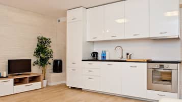 Apartment, 1 Bedroom (Mestwina 28C/2) | Living area | Flat-screen TV