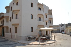 Voorkant van accommodatie