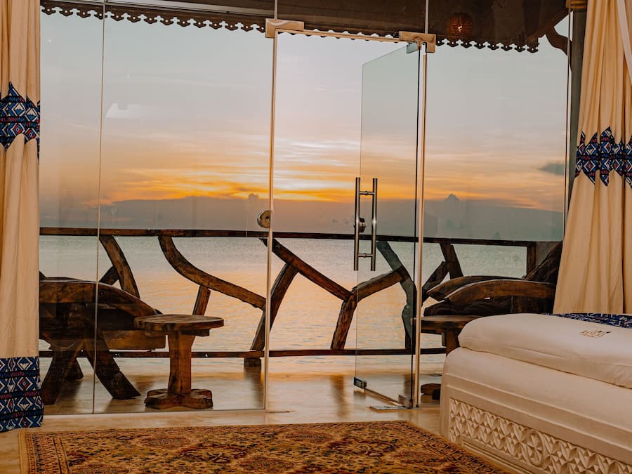 Exclusieve tweepersoonskamer | Uitzicht op strand/zee