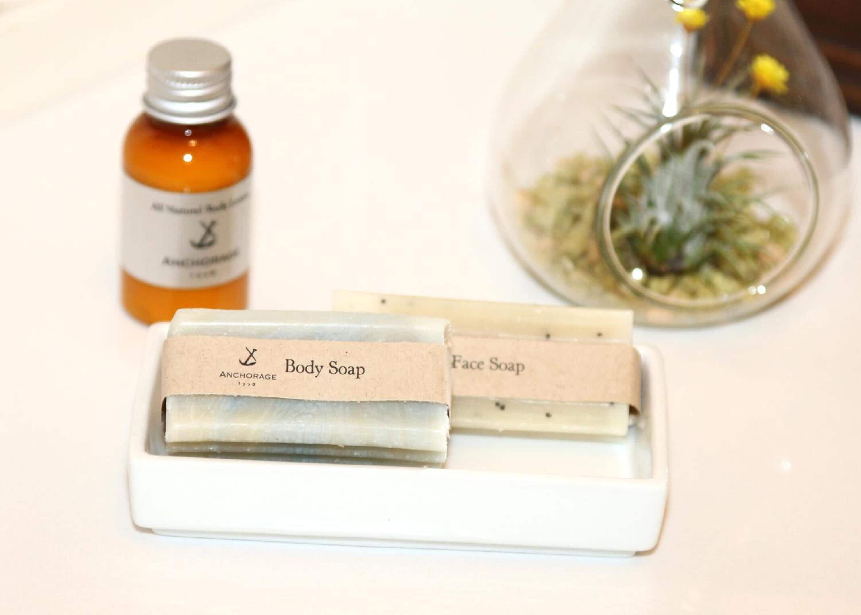 shower, free toiletries, towels