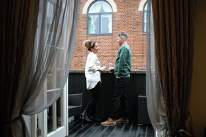 Deluxe tweepersoonskamer, balkon | Terras