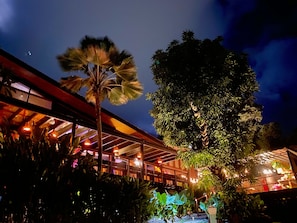 Outdoor wedding area