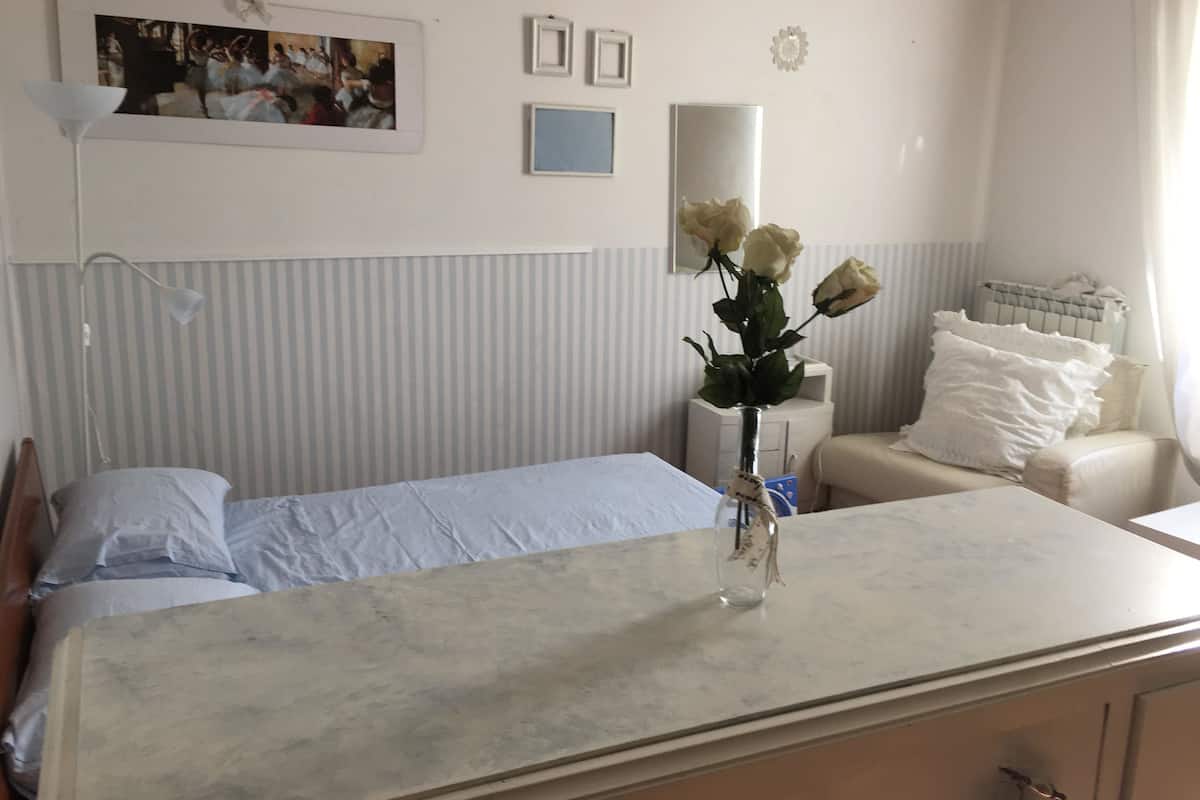 Family Studio, 1 Double Bed with Sofa bed, Kitchenette, City View | Premium bedding, desk, WiFi (free), bed sheets