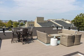 Loft de lujo, 2 habitaciones, balcón, vistas al puerto | Terraza o patio