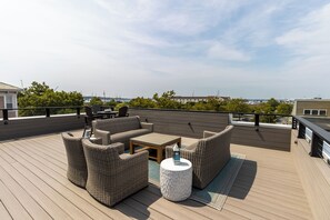 Luxury-Loft, 2 Schlafzimmer, Balkon, Hafenblick | Terrasse/Patio