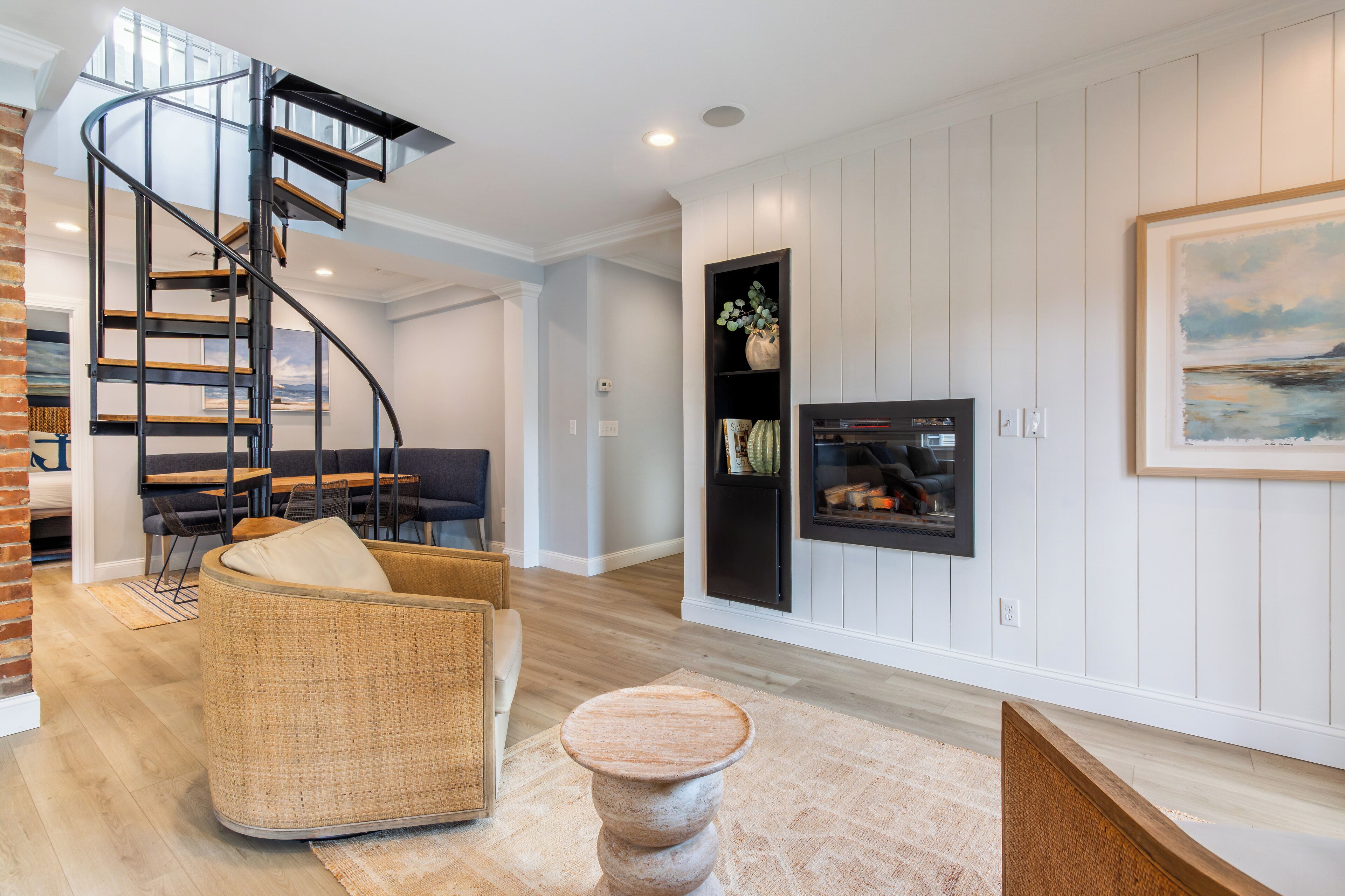 奢华复式房, 3 间卧室, 独立浴室 | 起居区 | 平板电视