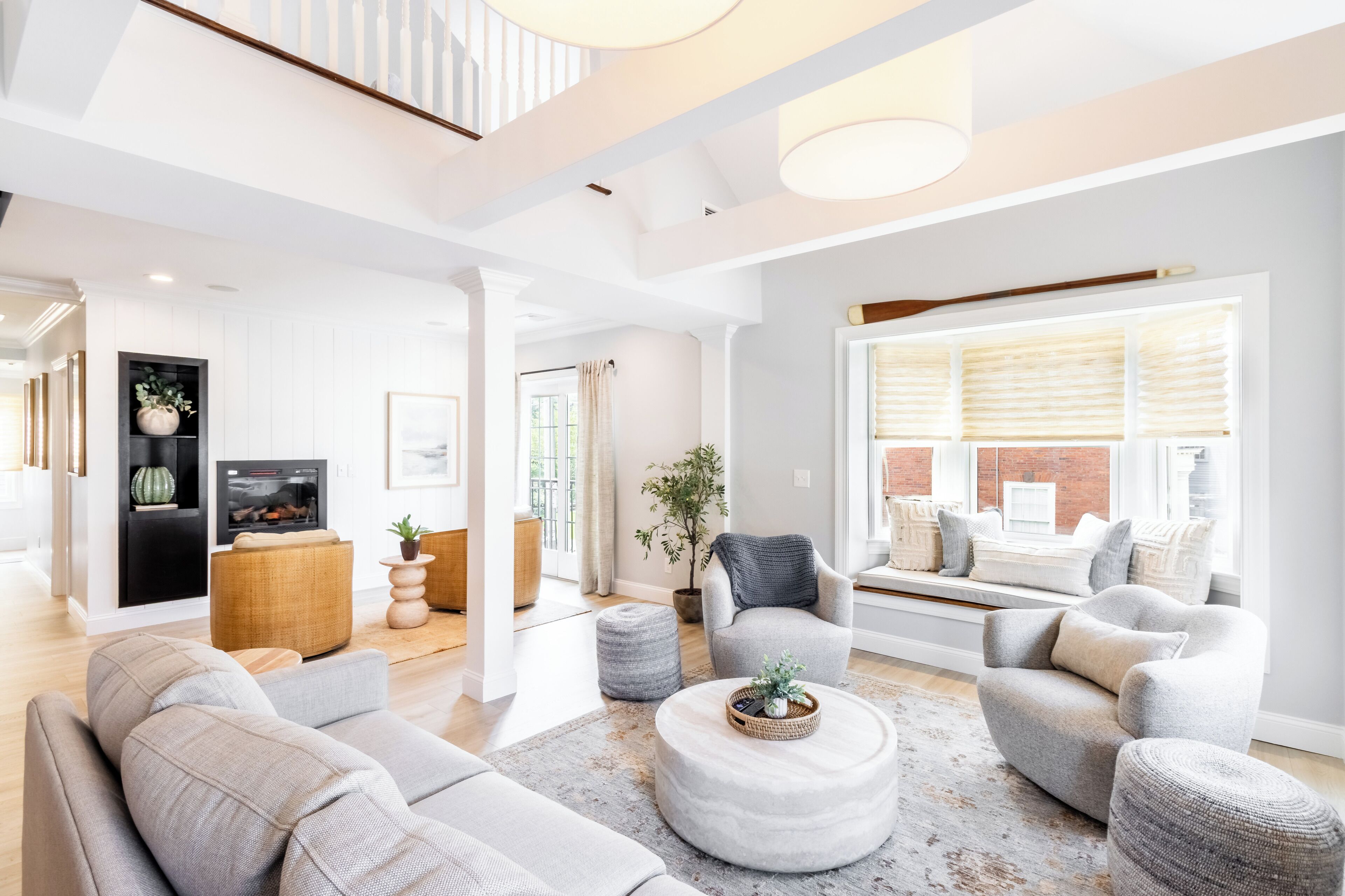 奢华复式房, 3 间卧室, 独立浴室 | 起居区 | 平板电视