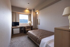 Standard Single Room - Non-Smoking | Desk, laptop workspace, free WiFi, bed sheets - Rako Hananoi Hotel (Suwa)