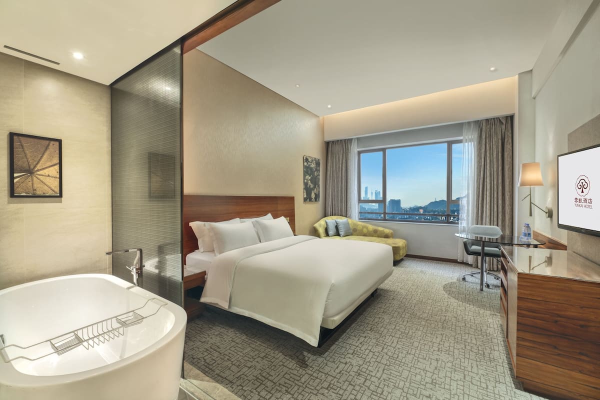 1 bilik tidur, peralatan tempat tidur premium, bar mini percuma
