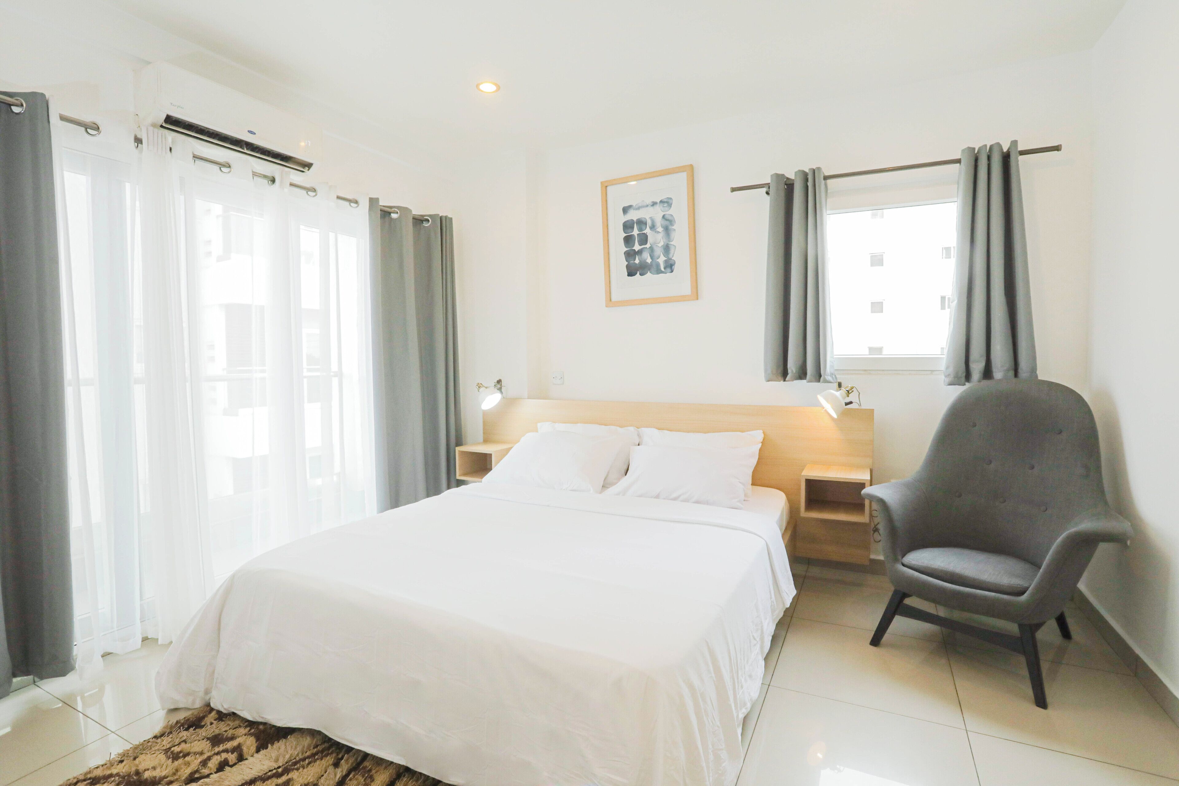 Sengetøy av topp kvalitet, safe på rommet og individuelt innredet