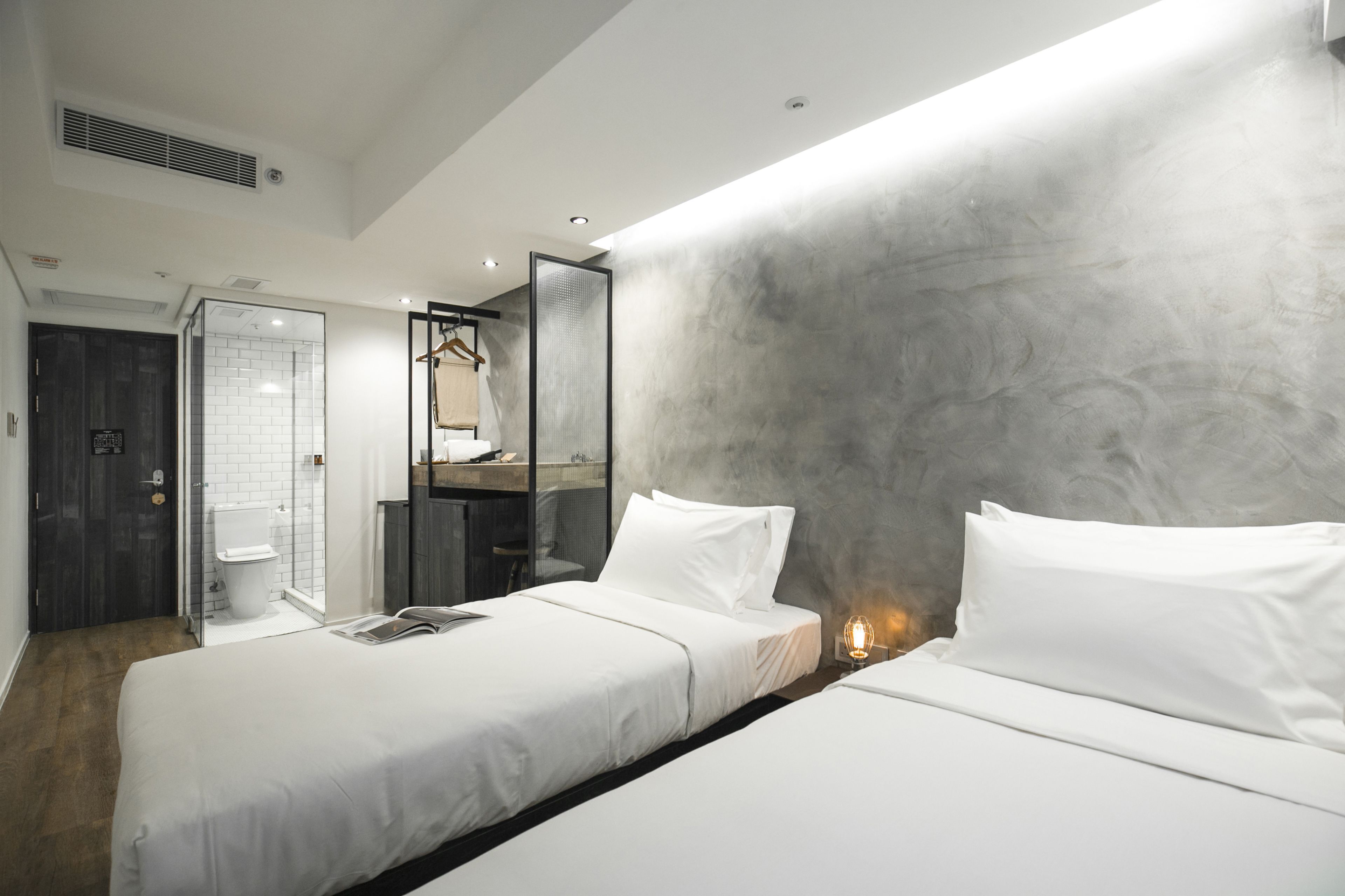 Premium bedding, down comforters, pillowtop beds, in-room safe