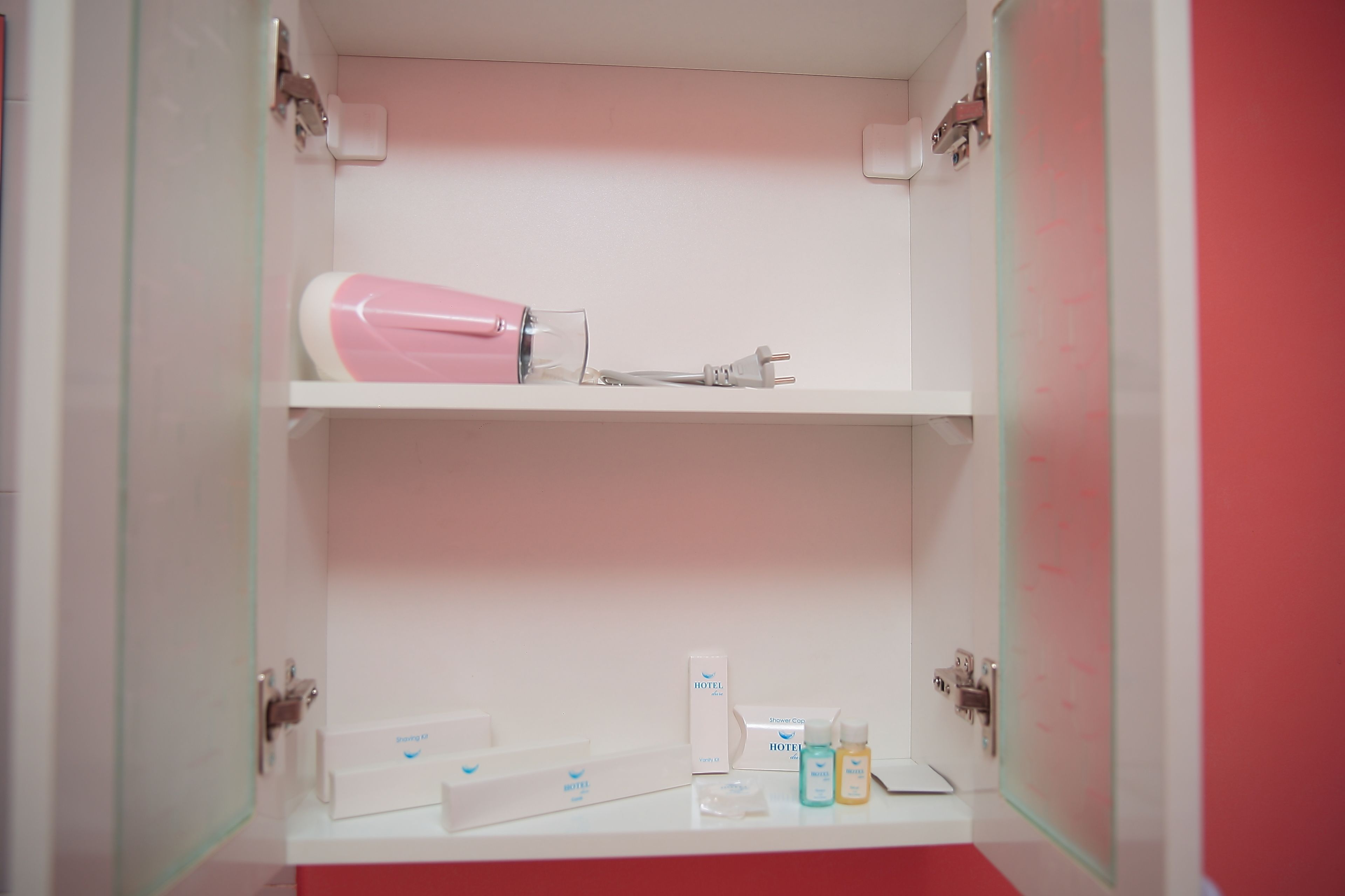 shower, free toiletries, hair dryer, bathrobes