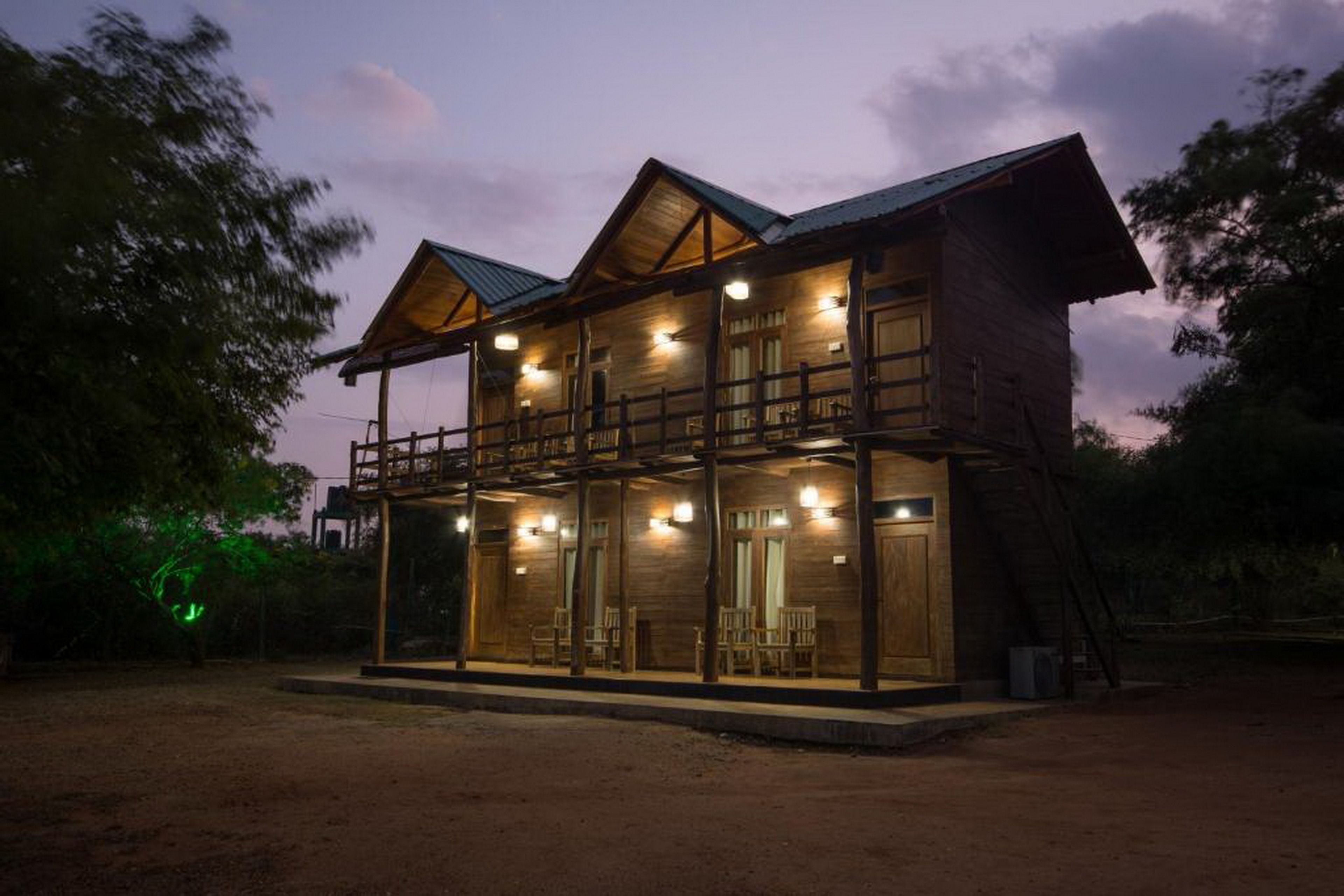 Front of property – evening/night